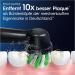 Oral-B Pro CrossAction Electric Toothbrush Heads - 10 Pack Original X-Bristen Mailbox-Compatible Made in Germany Black - Buy Online on GoSupps.com