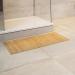Buy DE-COmmerce Bamboo Bath Mat Set of 3 - Non-Slip Wooden Rug for Bathroom in Nature Color - Buy Online on GoSupps.com