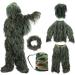 ZORVEM Ghillie Suit, 3D Camouflage Hunting Apparel for Kids/Youth/Teen(S/M/L/XL/XXL) Small