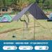 Stonehomy Waterproof Camping Tarp 10x10 ft - Ultralight Oxford 4-in-1 Tent Footprint - Compact Ground Cloth for Backpacking & Outdoor Activities - Buy Online on GoSupps.com