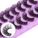 Pleell 20MM Fluffy 6D Mink False Eyelashes - Dramatic Wispy Volume, Soft & Reusable - 7 Pairs Pack PL04 - Buy Online on GoSupps.com