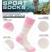 MIRMARU Women's 5 Pairs Moisture Wicking Hiking Socks - Outdoor Athletic Cushion Crew Socks - Style# 231, Multi Color Assorted (5 Pack) - Buy Online on GoSupps.com