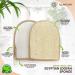Premium Exfoliating Loofah Glove Pad Body Scrubber - Natural Egyptian Shower Loufa Sponge - 2 Pack - Buy Online on GoSupps.com