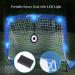 JOGENMAX Portable Soccer Goal Set of 2 with Aim Target, Cones, LED Lights & Carry Case - Ideal Gift for Kids, Teens & Adults | Blue - Buy Online on GoSupps.com