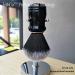 Je&Co 21mm Synthetic Shaving Brush with Resin Handle - Dense Knot - Black - Buy Online on GoSupps.com