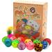 40 Count Plastic Ball Cat Toys with Bell - Assorted Colors - 10 Types - Gift Box Included - Buy Online on GoSupps.com