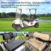 10L0L Universal Golf Cart Seat Covers - Durable Breathable Material - EZGO TXT RXV Club Car DS - Brown-Grey/Black - Easy Install - Buy Online on GoSupps.com