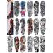 DaLin Temporary Tattoo Sleeves Full Arm Fake Tattoos for Women Men 16 Sheets (Pirate Ship, Pocket Watch Collection)