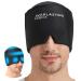 Form Fitting Gel Ice Headache Relief Hat - Cold Therapy Headache Relief Cap/Ice Head Wrap Ice Pack Mask Cold Compress Headache Relief Cap for Tension & Stress 20% More Gel Migraine Relief