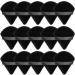 15 Pieces Powder Puff Triangle Makeup Puff Pure Cotton Powder Velour Face Ultra Soft Washable Body Powder Puff for Loose Powder Body Cosmetic Foundation Sponge Makeup Tool (Black)