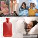 Buy Durable Red Heat Bottle Without Cover - 1.8L Natural Rubber Hot Water Bottle for Kids & Adults | 2 & 3 Pack Options Available - Buy Online on GoSupps.com