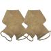 2 PACK Large Natural Exfoliating Hemp Back Scrubber for Shower for Men and Women - Deep Clean & Invigorate Your Skin - Machine Wash and Dry - Double Sided Available