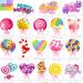 Candyland Cupcake Toppers 36pcs Candyland Lollipop Party Decoration Sweet Candy Lollipop Cake Cupcake Picks for Candyland Theme Birthday Party Baby Shower Supplies - Buy Online on GoSupps.com