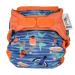 Close Parent - Eco-Friendly Bamboo Nappy Wrap in Blue Twilight Garden APLIX Waterproof Birth to Potty Fit - 0-36 Months
