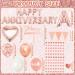 Happy Anniversary Banner Decorations - Happy Anniversary Decorations Set Includes Rose Gold Anniversary Cake Topper Letters Love Foil Balloons for Wedding Anniversary Party Decorations Rose Gold Anniversary Day Decorations - Buy Online on GoSupps.com