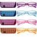 EASY READ 4 Pack Fashion Rectangular Reading Glasses for Women, Spring Hinge Ladies Elegant Readers, Colorful Eyeglasses Frames, +1.5 Mix Color 1.5 x