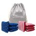 GoSports Dual Sided Cornhole Bean Bags - Slide and Stop Regulation Tournament Bean Bags, Set of 8 Stars and Stripes