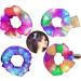 Hair Scrunchies-LED Light Hair Ties Premium Soft Elastic Hair Bands-Multiple Light Modes Hair Ties clips Accessories for Women/Girls Party Birthday Halloween Christmas New Year 4 Pack-Mermaid Mermaid-4