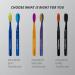 PRESIDENT Smokers Toothbrush - 9 MIL (Black/Black) | Best for Smokers & Stubborn Stains - International Shipping Available - Buy Online on GoSupps.com