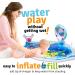 Splashin'kids Inflatable Tummy Time Water Mat with Mirror & Rattles for Infants & Toddlers - Fun Activity Center for Baby Stimulation & Growth - Buy Online on GoSupps.com