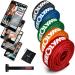 Neo -Olympus long fitness bands fabric with fitness e -book - washable resistance bands resistance tapes strength training gymnastics band fitness band training straps pull -up straps 5 -Series fitness bands set