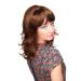 WIG ME UP - Quality Brown Brunette Wig with Bangs | Medium Length Curly Wavy Hair | CM-177-8 - Perfect for International Shipping - Buy Online on GoSupps.com