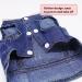 SILD Pet Dog Jeans Jacket Blue Denim Coat for Small Medium Dogs - XS Grey - Buy Online on GoSupps.com