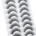 6D Fluffy False Eyelashes - 10 Pairs Natural Look Faux Mink Cat Eye Lashes | Soft Thick & Reusable Make-Up - Happy Heartbeat (ID10) - Buy Online on GoSupps.com