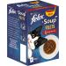 Sakioo Felix Soup Fillets Cat Soup with Beef Chicken and Lamb Flavors 6 x 48g - Box of 4 (24 portion sachets 1.15kg) - Buy Online on GoSupps.com