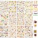 12 Sheets Fall Nail Art Stickers - 3D Autumn Leaves & Thanksgiving Designs for Women | Self-Adhesive Nail Decals & Accessories - Buy Online on GoSupps.com