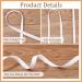 BENECREAT 13.5 Yard 3/8 Inch Double Fold Satin Bias Tape - White - Ideal for Cheongsam Decoration, Clothing Seaming, and Piping - Buy Online on GoSupps.com