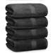 Ariv Towels - Premium Bamboo Cotton Bath Towels Set | Ultra Absorbent, Soft Feel, Quick Drying | 30 X 52 | Grey | Set of 4 - Buy Online on GoSupps.com