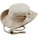 Stone-Washed Cotton Safari Wide Brim Bucket Hat in Khaki | Large-X-Large - Buy Online on GoSupps.com