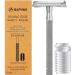 Buy Asipro Razor Planer Set - Eco-Friendly Metal Safety Razor for Men & Women | 10 Blades Plastic-Free Zero Waste - Stainless Steel Wet Shaver (X-Silver) - Buy Online on GoSupps.com