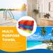 Ben Kaufman 100% Cotton Velour Towels - Soft & Absorbent - 30 x 60 - Assorted Striped Colors - 4 Pack - Buy Online on GoSupps.com