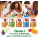 Lifeable Prebiotic Fiber Supplement Gummies 5g - Natural Flavored, Gluten Free, Vegetarian, GMO-Free - 90 Gummies - Buy Online on GoSupps.com