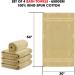 Talvania Luxury Bath Towels Set of 4 - 100% Ring Spun Cotton 650 GSM | Ideal for Pool, Spa & Bathrooms | Beige - Buy Online on GoSupps.com