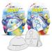 Inkee Foamy Space |2 pack children bombs with strawberry fragrance bath balls in the rocket or spaceship shape multi-colored foam 2x foamy space