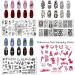 Halloween Nail Stamper Kit with Skull, Devil, Spider Images - Nail Stamping Plate Set for DIY Manicure - Bellelfin - Buy Online on GoSupps.com