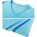 MAGCOMSEN Women's Short Sleeve V-Neck T-Shirt UPF 50+ Sun Protection Waterfall Blue XL - Buy Online on GoSupps.com