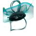 Ladies Dark Green Feather Fascinator Clip/Headband Weddings Races Royal Ascot Hair Piece - Buy Online on GoSupps.com