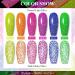 MEET ACROSS Neon Reflective Glitter Gel Nail Polish Set - Shimmery Sparkly Gel Art Varnish Kit for DIY Manicure - Soak Off LED Lamp Included - Buy Online on GoSupps.com