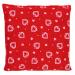 Linseed pillow 12x12cm hearts-red | Heat pillow & cold pillow | Grain pillow