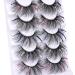 Yawamica Glitter Colored Mink False Eyelashes - 4 Styles, 5 Pairs for Christmas Costumes - Buy Online on GoSupps.com