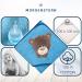 Morgenstern Hooded Baby Towel - 100x100 cm Cotton Oeko-TEX Bear Blue | Soft Absorbent & Perfect for Infants | International Shipping Available - Buy Online on GoSupps.com