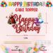 Seyal Alice in Wondrland Happy Birthday Cake Topper - Buy Online on GoSupps.com