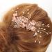 STOBOK Pack of 4 Vintage Gold Flower Pearl Hair Comb Crystal Hairpins Bridal Headpieces Wedding Hair Accessories for Women - Pink Flower - Buy Online on GoSupps.com