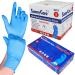 SunnyCare 1000 8201 Blue Nitrile Medical Exam Gloves Powder Free Chemo-Rated (Non Vinyl Latex) 100/box 10boxes/case Size: Small