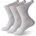 Sunew Bamboo Diabetic Socks Unisex Non-Binding Comfort Moisture Wicking Bamboo Diabetic Crew Dress Socks 3-pairs Greya X-Large