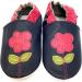 MiniFeet Premium Soft Leather Baby Shoes - Buy 4 Pairs, Get 1 Free! Toddler Shoes for 0-6 Months to 4-5 Years - Navy Flower Design - Buy Online on GoSupps.com